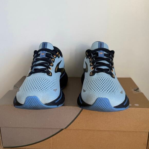 Brooks Ghost 15 Blue/Black/Yellow Women Running Sneakers 1203801B437- SZ 8 - Picture 10 of 14